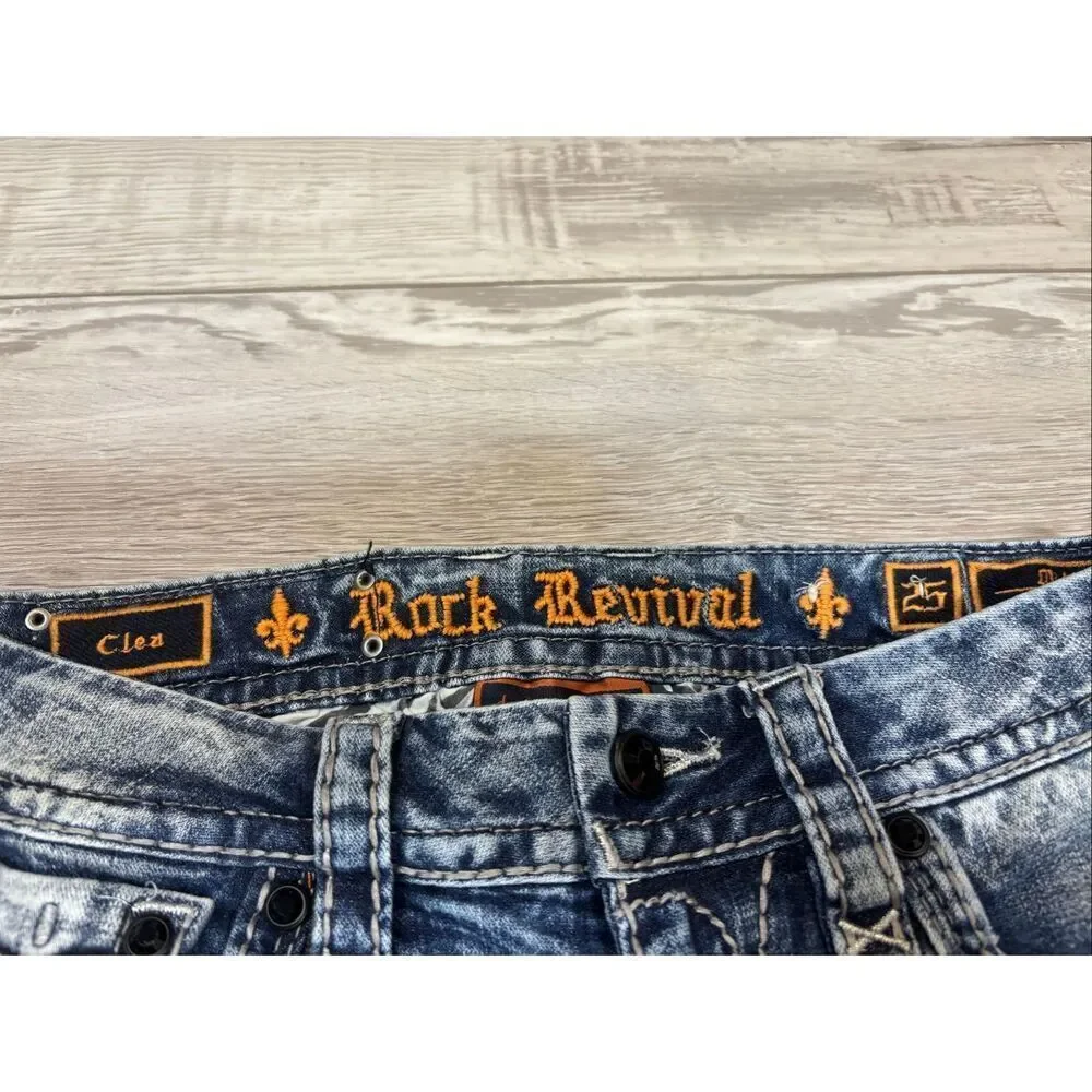Rock Revival mid rise ankle skinny jeans size 25